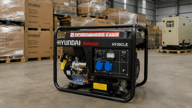 Máy phát điện chạy xăng 2.3kVA Hyundai HY30CLE