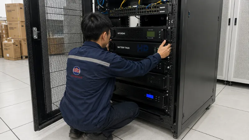Rack online 6KVA Hyundai HD 6KR9 chính hãng nhập khẩu nguyên chiếc