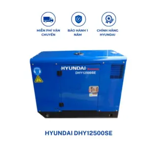 Máy phát điện diesel vỏ chống ồn công suất tối đa 13.75KVA HYUNDAI DHY12500SE chính hãng, vận hành mạnh mẽ, tiết kiệm nhiên liệu