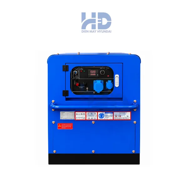 Máy phát điện diesel vỏ chống ồn công suất tối đa 13.75KVA HYUNDAI DHY12500SE chính hãng, vận hành mạnh mẽ, tiết kiệm nhiên liệu