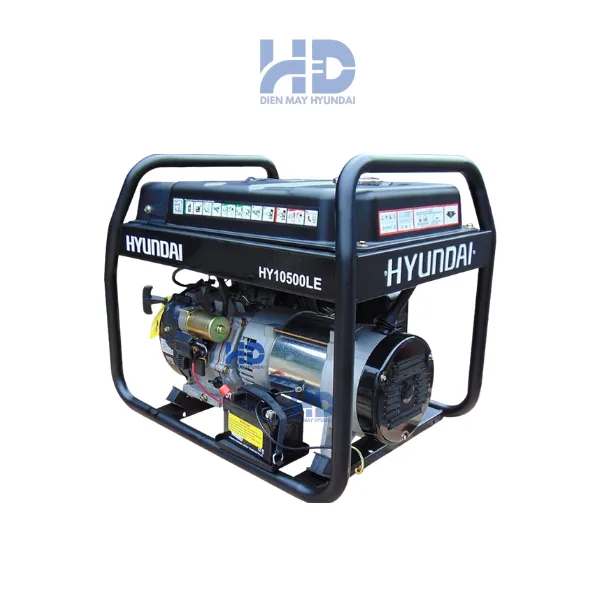 Máy phát điện chạy xăng công suất 7.5kVA, Công suất tối đa 8.2 kVA HY10500LE Chính Hãng
