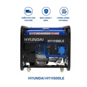 Máy phát điện chạy xăng công suất tối đa 9.5kVA HYUNDAI HY11500LE chính hãng, vận hành mạnh mẽ, tiết kiệm nhiên liệu, phù hợp cho gia đình và doanh nghiệp