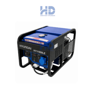 Máy phát điện chạy xăng công suất tối đa 9.5kVA HYUNDAI HY11500LE chính hãng, vận hành mạnh mẽ, tiết kiệm nhiên liệu, phù hợp cho gia đình và doanh nghiệp