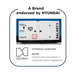 Logo xác nhận “HYUNDAI GENUINE MARK” – cam kết chính hãng từ Hyundai Corporation