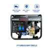Máy phát điện diesel công suất tối đa 3.0KVA HYUNDAI DHY36CLE chính hãng, tiết kiệm nhiên liệu, vận hành ổn định, phù hợp cho gia đình và cửa hàng