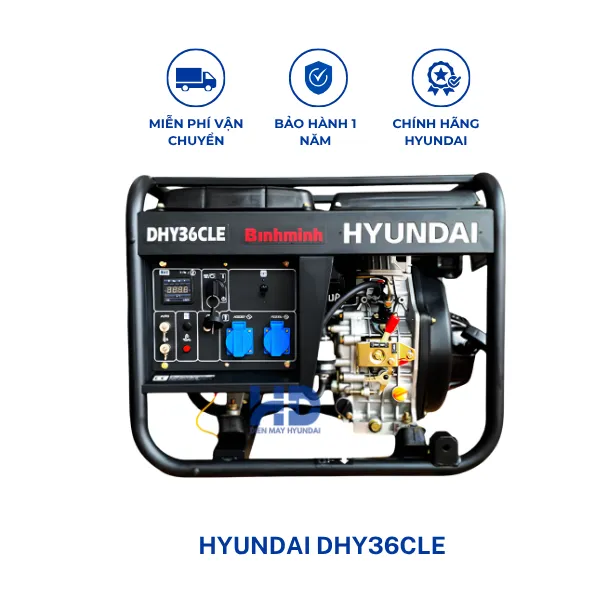 Máy phát điện 2.7kVA Hyundai DHY36CLE