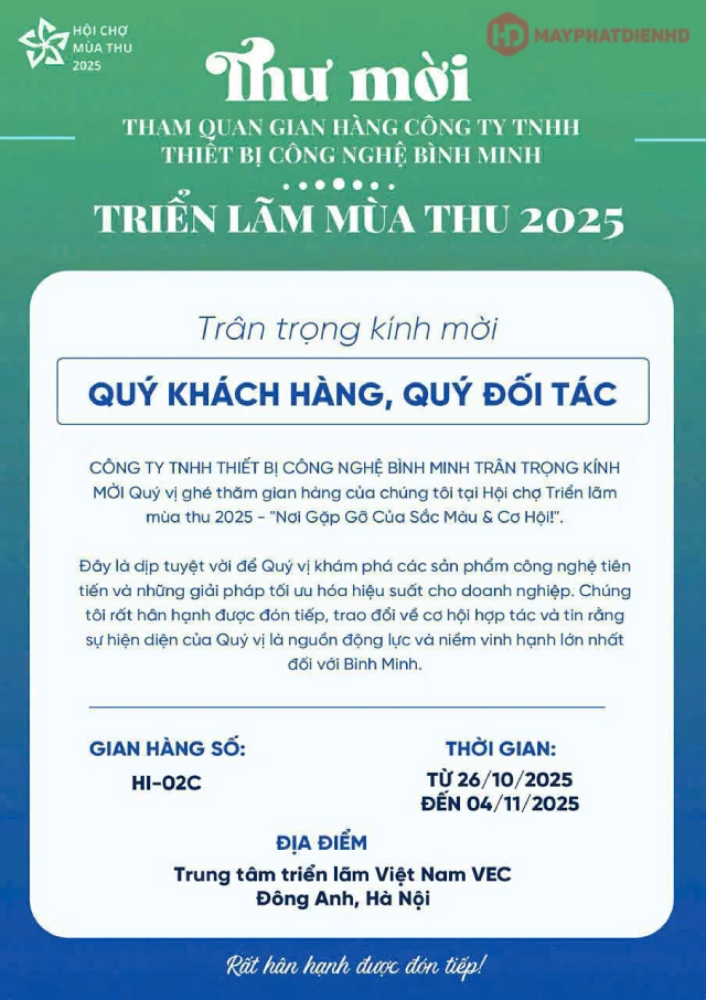 Hội chợ Mùa Thu 2025 – Không gian hội tụ tinh hoa và kết nối