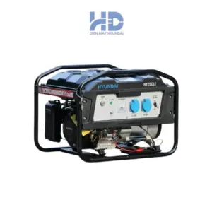 Máy phát điện chạy xăng công suất 2.3 KVA Hyundai HY25CLE chính hãng, tiết kiệm nhiên liệu, phù hợp gia đình và cửa hàng nhỏ.