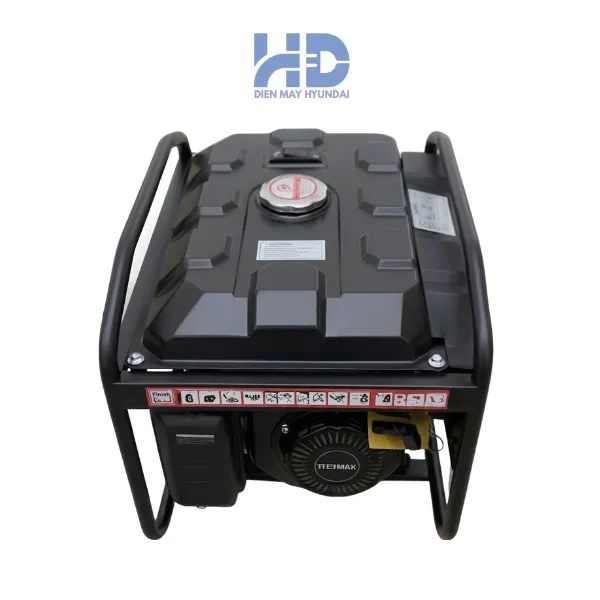 Máy phát điện chạy xăng công suất 2.3 KVA Hyundai HY25CLE chính hãng, tiết kiệm nhiên liệu, phù hợp gia đình và cửa hàng nhỏ.