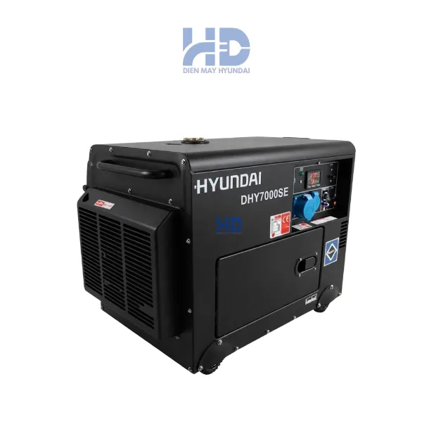 Máy phát điện 6kVA Hyundai DHY7000LE chính hãng