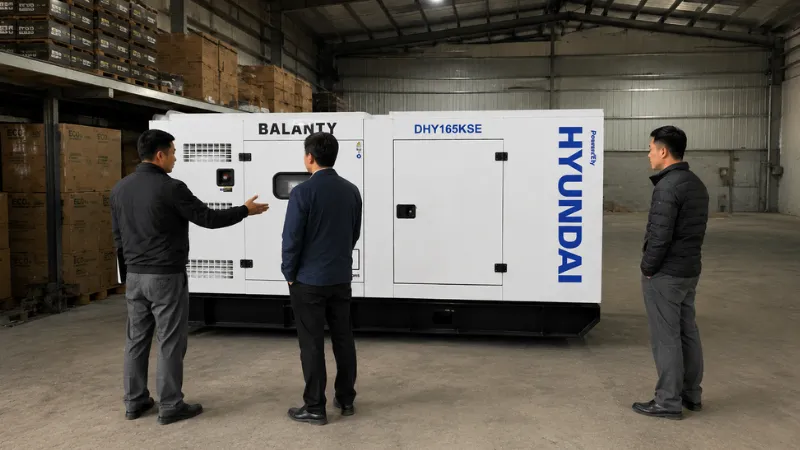 Máy phát điện công nghiệp Hyundai Balanty DHY165KSE chính hãng
