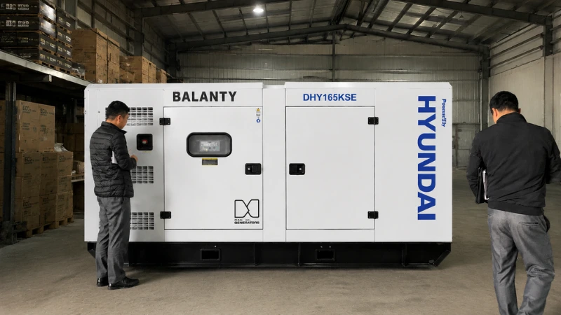 Máy phát điện công nghiệp Hyundai Balanty DHY165KSE chính hãng