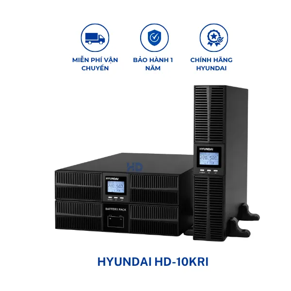 Bộ lưu điện Online 10kVA Hyundai HD-10KRi
