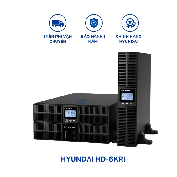 Bộ lưu điện Online Hyundai HD-5KRi 5kVA/5kW Chính Hãng