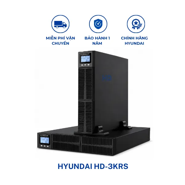 Bộ lưu điện Online 3KVA Hyundai HD-3KRS