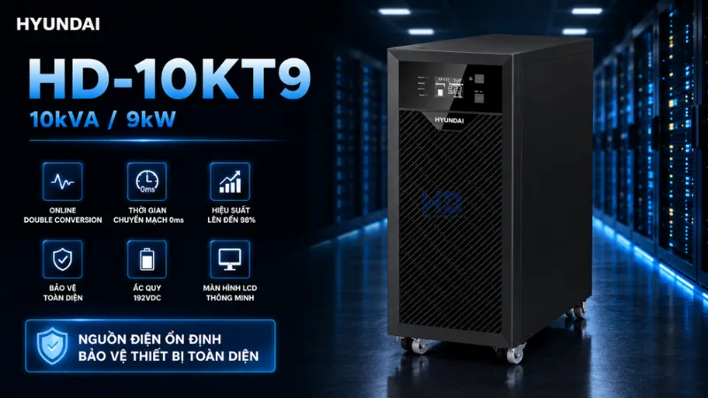 Bộ lưu điện Online Hyundai HD-10KT9 10kVA