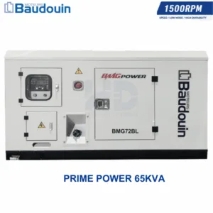 Máy phát điện Baudouin BMG72BL 3 pha chạy dầu 65KVA Bình Minh lắp ráp giá tốt