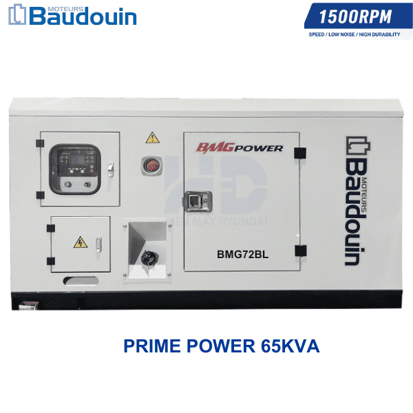 Máy phát điện Baudouin BMG72BL 3 pha chạy dầu 65KVA Bình Minh lắp ráp giá tốt