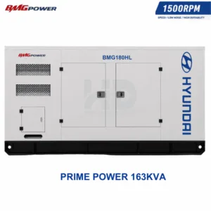 Máy phát điện Bình Minh BMG180HL 163KVA động cơ Hyundai Hàn Quốc chính hãng