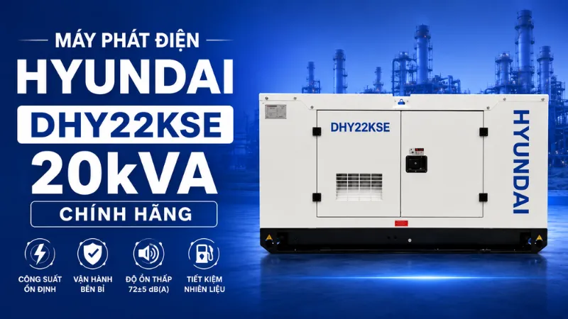 Tổng quan về máy phát điện Hyundai DHY22KSE 20kVA