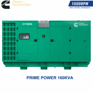 Máy phát điện Cummins C175D5I chạy dầu 3 pha 160KVA đồng bộ nguyên chiếc chính hãng