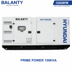 Máy phát điện Hyundai Balanty DHY165KSE chạy dầu 3 pha 150KVA nhập khẩu đồng bộ nguyên chiếc chính hãng