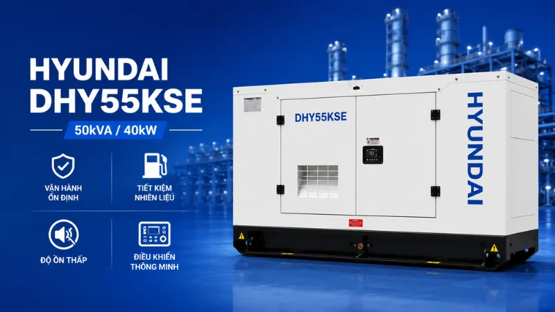 Hướng dẫn vận hành máy phát điện Hyundai DHY55KSE đúng kỹ thuật