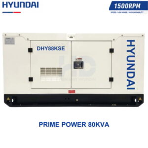 Máy phát điện Hyundai DHY88KSE chạy dầu 3 pha 80KVA nhập khẩu nguyên chiếc chính hãng