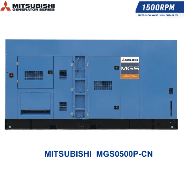 Máy phát điện Mitsubishi MGS0500P-CN chạy dầu 3 pha 488KVA đồng bộ nguyên