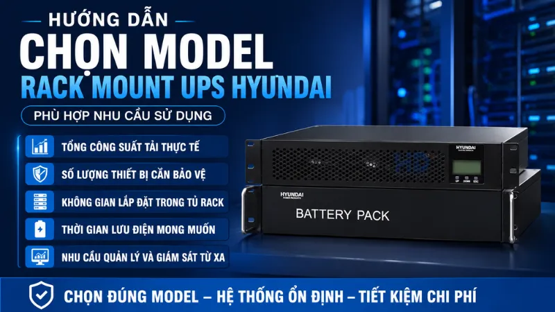 Bộ lưu điện Rack Online Hyundai chính Hãng