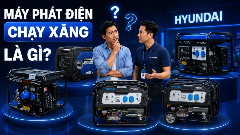 Máy phát điện chạy xăng là gì