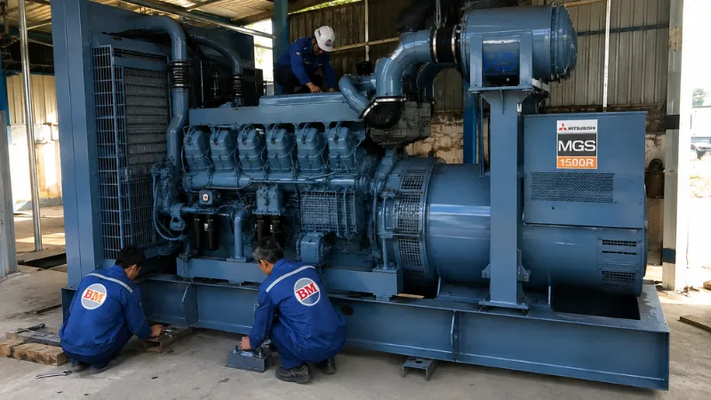 Máy phát điện công nghiệp Mitsubishi chính hãng