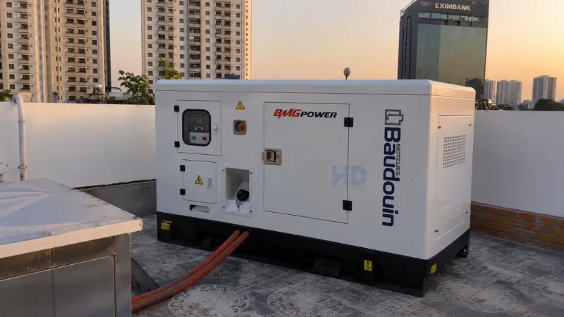 Máy phát điện Bình Minh lắp ráp có thể tùy biến theo công trình
