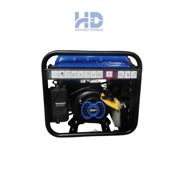 Máy phát điện chạy xăng công suất tối đa 4 KVA HUYNDAI HY4000i chính hãng