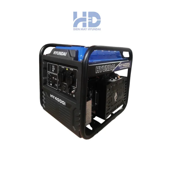 Máy phát điện chạy xăng công suất tối đa 4 KVA HUYNDAI HY4000i chính hãng